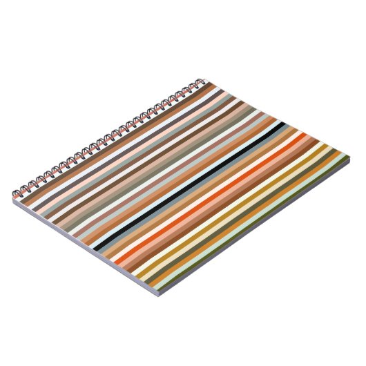 Multicolored Striped Pattern Notitieboek (Linkerzijde)