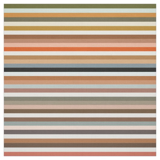 Multicolored Striped Pattern Stof (Swatch)