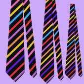 Multicolored Striped Pattern Stropdas