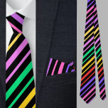 Multicolored Striped Pattern Stropdas<br><div class="desc">Veelkleurige gestreepte stropdas.</div>