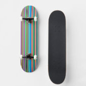 Multicolored Striped Skateboard Deck (Voorkant)