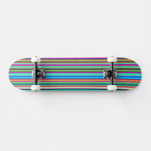 Multicolored Striped Skateboard Deck (Horizontaal)