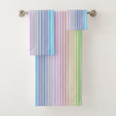 Multicolored Stripes Bad Handdoek (Insitu)
