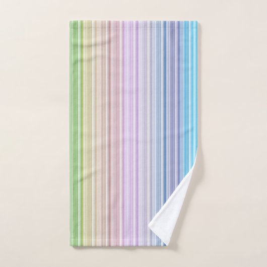 Multicolored Stripes Bad Handdoek (Handdoek)