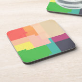 Multicolored Stripes Bier Onderzetter (Linkerzijde)