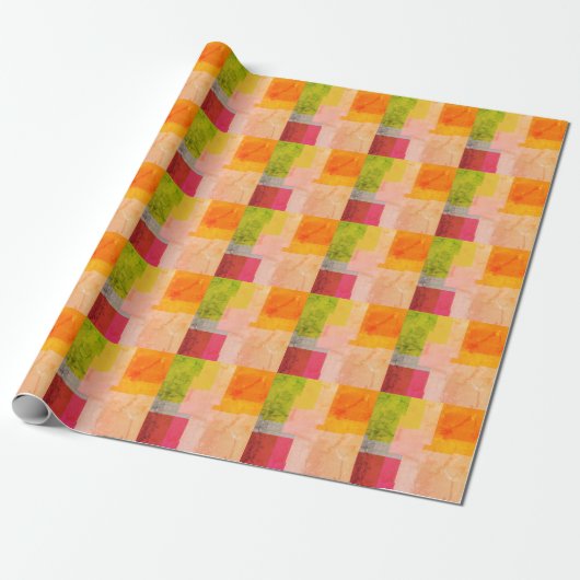 Multicolored Stripes Cadeaupapier (Uitgerold)