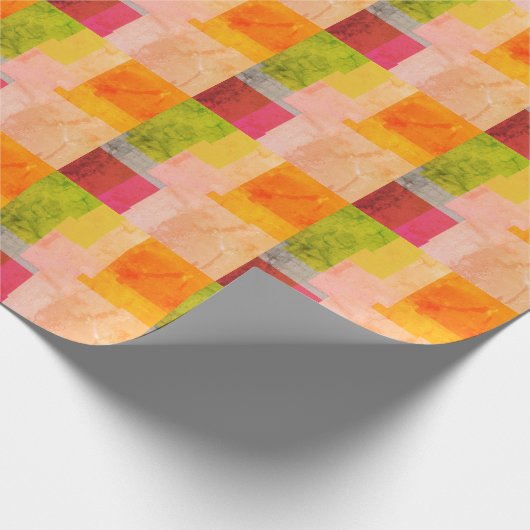Multicolored Stripes Cadeaupapier (Hoek)