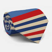 Multicolored Stripes Design Mans Stropdas (Opgerold)