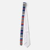 Multicolored Stripes Design Mans Stropdas (Achterkant)