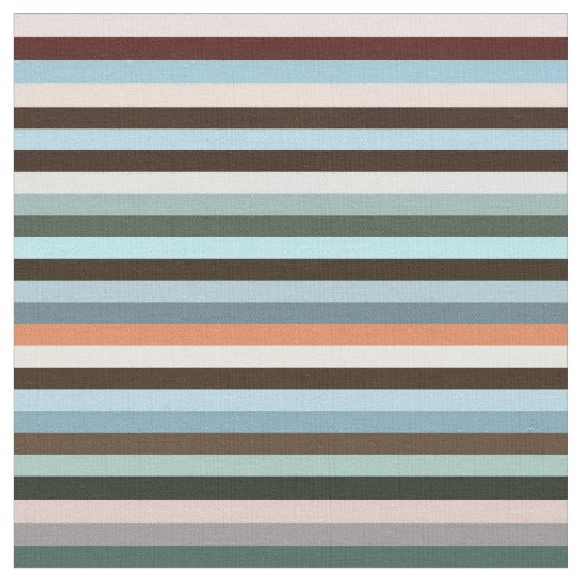 Multicolored Stripes Stof (Close Up)