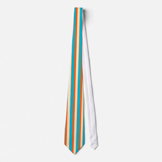 Multicolored Stripes Stropdas (Voorkant)
