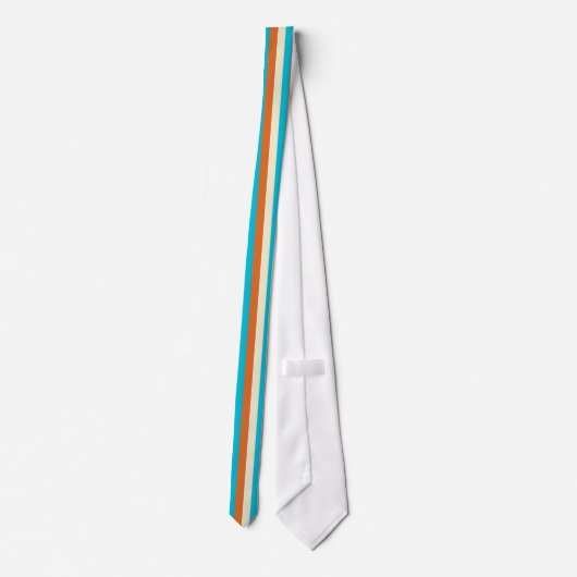 Multicolored Stripes Stropdas (Achterkant)