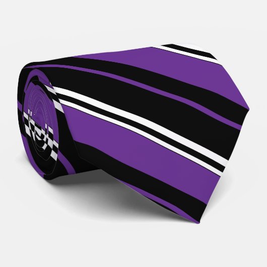 Multicolored Stripes Stropdas (Opgerold)