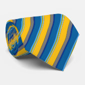 Multicolored Stripes Stropdas (Opgerold)