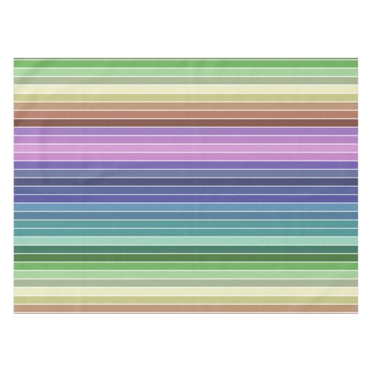 Multicolored Stripes Tafelkleed (Voorkant (Horizontaal))