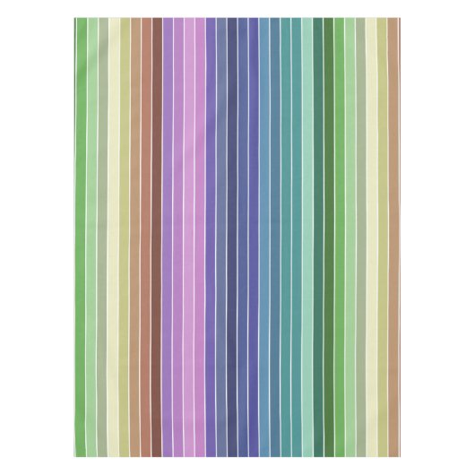 Multicolored Stripes Tafelkleed (Voorkant)