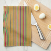 Multicolored Stripes Theedoek (Quarter Fold)