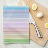 Multicolored Stripes Theedoek (Quarter Fold)