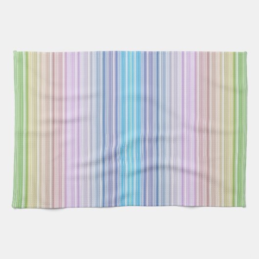 Multicolored Stripes Theedoek (Horizontaal)