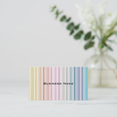 Multicolored Stripes Visitekaartje (Staand voorkant)
