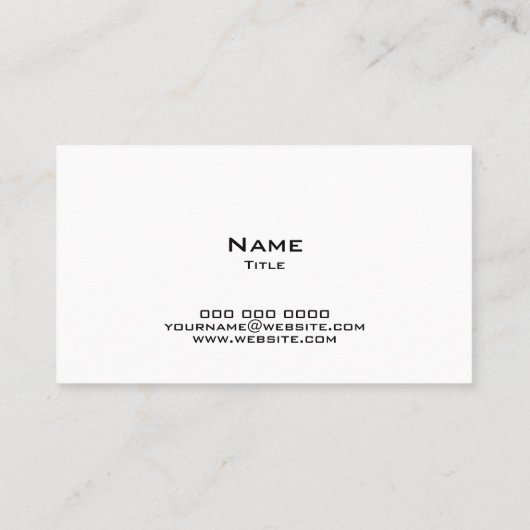 Multicolored Stripes Visitekaartje (Achterkant)