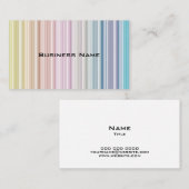 Multicolored Stripes Visitekaartje (Voorkant / Achterkant)