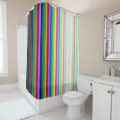 Multicolored Stripey Shower Curtain Douchegordijn (In situ)