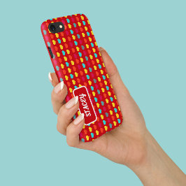 Multicolored stylish hand-drawn heart shapes Case-Mate iPhone case