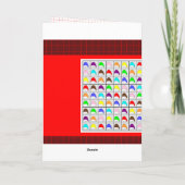 Multicolored Sudoku voor Kerstmis Feestdagen Kaart (Achterkant)
