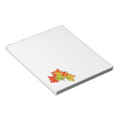 Multicolored tapijtschelpen, Autumn leaf patroon Notitieblok (Schuin)