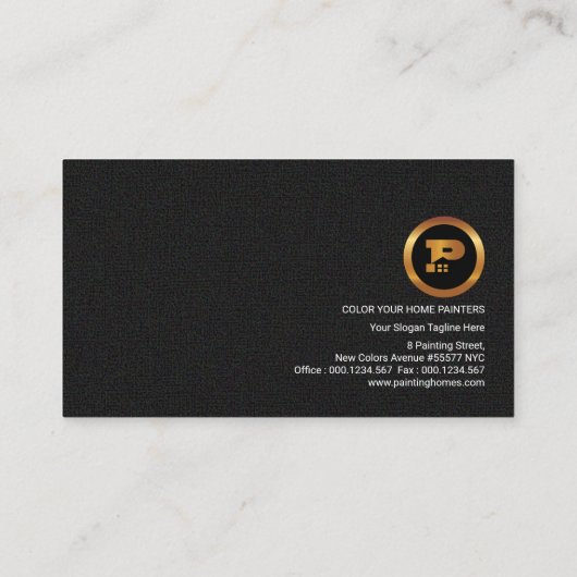 Multicolored Thuiskleurige Kleding Textuur Visitekaartje (Achterkant)