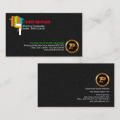 Multicolored Thuiskleurige Kleding Textuur Visitekaartje (Voorkant / Achterkant)