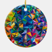 Multicolored triangle shapes keramisch ornament (Achterkant)