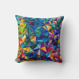 Multicolored triangle shapes kussen