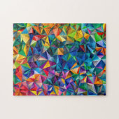 Multicolored triangle shapes legpuzzel (Horizontaal)