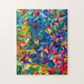 Multicolored triangle shapes legpuzzel (Verticaal)