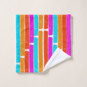 Multicolored Trillende Strepen - de Reeks van de Bad Handdoek (Wasdoekje)
