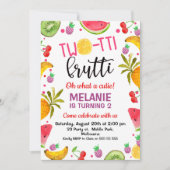 Multicolored Two-tti Frutti 2nd Birthday Kaart (Voorkant)