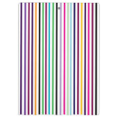 Multicolored Vertical Striped Clipboard Klembord (Achterkant)