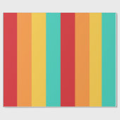 Multicolored verticale strepen cadeaupapier (Vlak)