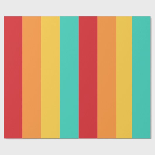Multicolored verticale strepen cadeaupapier (Vlak)