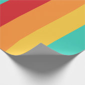 Multicolored verticale strepen cadeaupapier (Hoek)