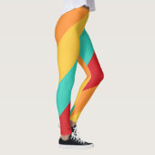Multicolored verticale strepen leggings (Rechts)