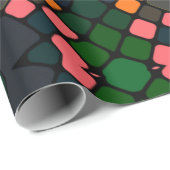 Multicolored vierkantjes in Psychedelische patrone Cadeaupapier (Rol Hoek)