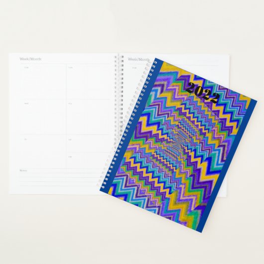 multicolored vortices on planner (Display)