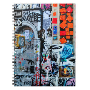 MULTICOLORED WALL PAINTING NOTITIEBOEK