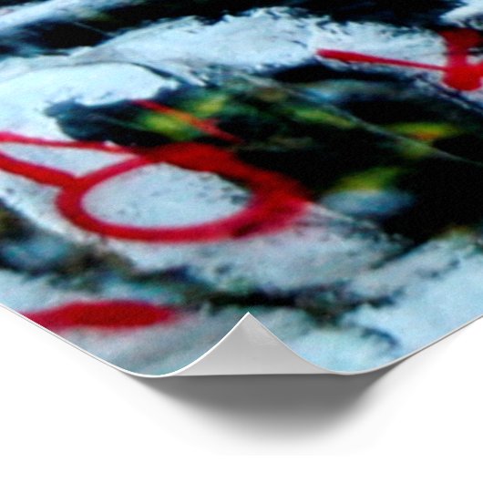 MULTICOLORED WALL PAINTING POSTER (Hoek)