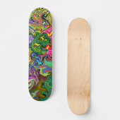Multicolored Warp Skateboard (Voorkant)