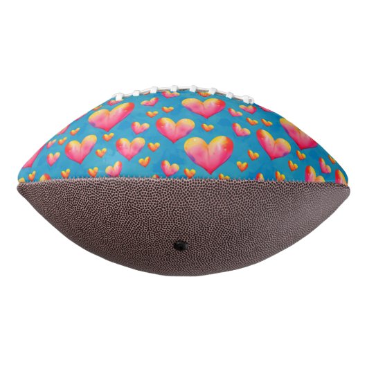 Multicolored Waterverf harten Football (Gedraaid 270)