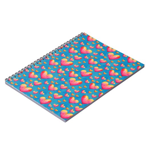 Multicolored Waterverf harten Notitieboek (Linkerzijde)